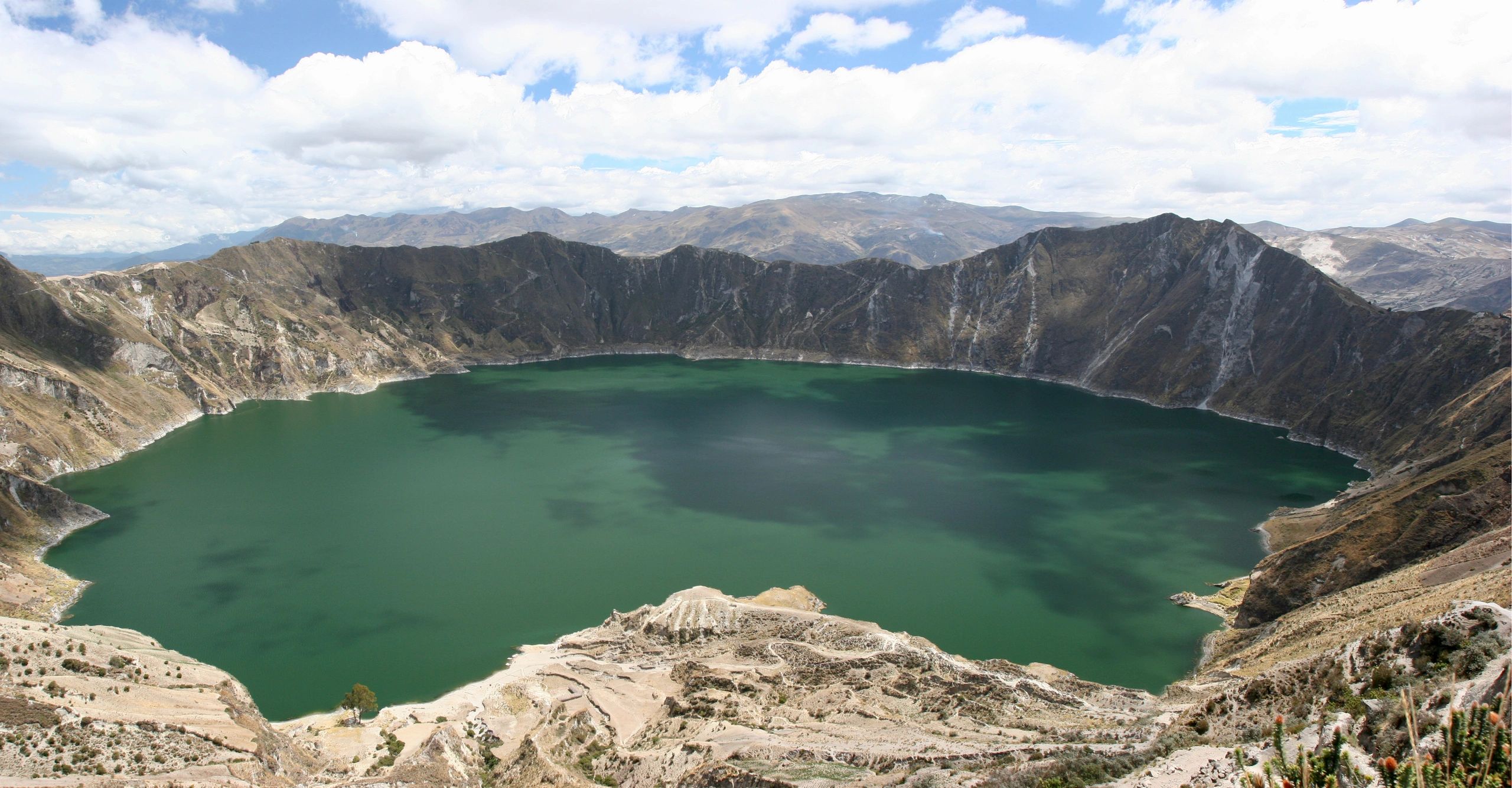 Paisaje ecuatoriano para inspiración de itinerarios de viaje