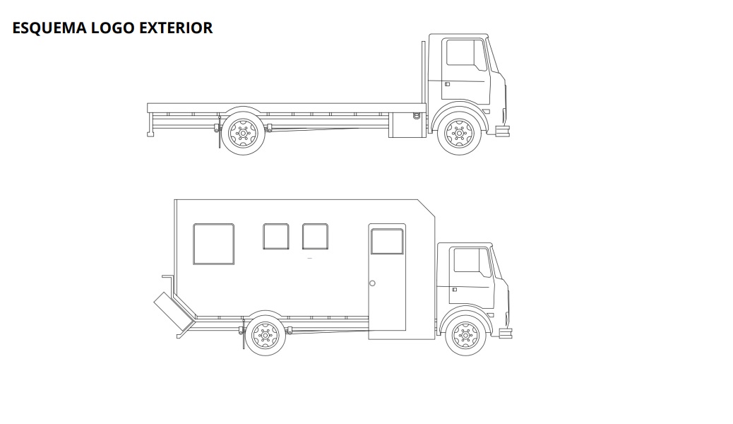 Vista exterior del JEIC NOMAD 6 camper off-road